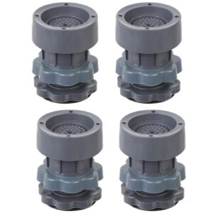 Anti-Vibration Pads Washing Machine Stand – Adjustable Furniture Base Fridge Stand for Single & Double Door, Shock-Absorbing, Noise Cancelling, Anti-Slip Stabilizer (4 Pcs)