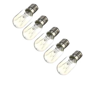 15W E-14 Refrigerator Bulb,Ideal for illuminating the interior of standard refrigerators, Energy-Efficient Lighting for a Cozy Atmosphere Pack of 5.