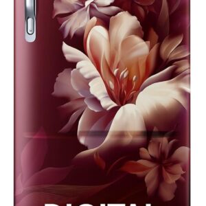 Samsung 183 L, 5 Star, Digital Inverter, Direct-Cool Single Door Refrigerator (RR20D2825RZ/NL, Midnight Blossom Red, Base Stand Drawer)