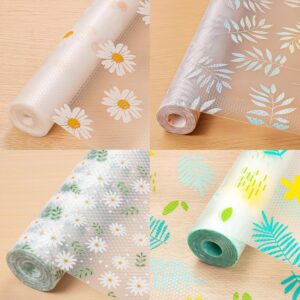 2 Roll (45cm X 125cm) Kitchen Mats for Shelves Shelf Mat Roll Drawer Liners Wardrobe Cupboard Anti Slip Super Strong Eva Bathroom Cabinet Placemat Sheets Fridge Table Transparent Sheet Rolls Cloth