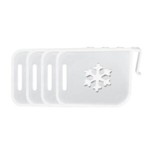 4Pcs Adjustable Fridge Organizer Dividers – Plastic Refrigerator Storage Partition Boards, Snap-On Drawer Separators for Shelves, Bins & Kitchen Organization