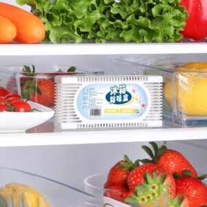 9UP® 4Pcs Refrigerator Odor Absorber and Air Purifier Effective Activaed Charcoal | Long-lasting fridge deodorizer | Fridge Freshener Air Purifier | No Smell Air Freshner Carboan