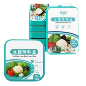 Fridge Deodorizer 50 Gram, Fresh, Natural Odor Absorber for Your Refrigerator, Refrigerator Odor Absorber Air Freshener box, pack of 1.