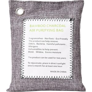 Fridge Deodorizer, Activated Charcoal Odor Absorber, Long Lasting Freshener for Fridge Cleaning and Odour Removal Shoe Cabinet Smell Remover for Refrigerator and Freezer(100g)