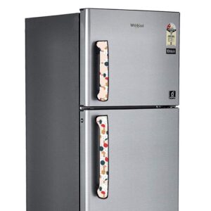 Fridge Handle Covers For Lg, Samsung And All Other Set Of 2Pcs Printed Non Wooven Size, Multicolour