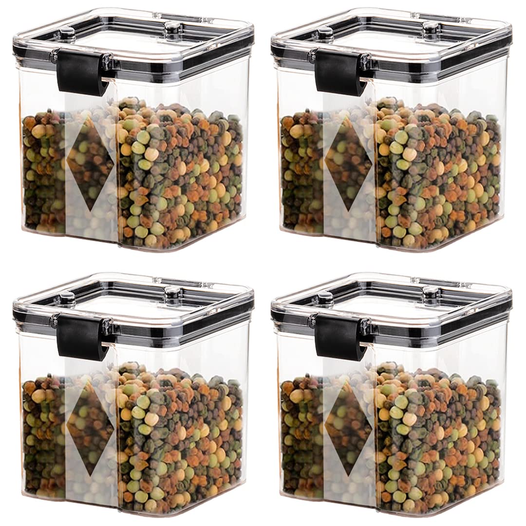 GOLWYN Air Tight Containers For Kitchen Storage Set, Fridge Storage Boxes, Kitchen Containers Set (700 Ml Set Of 4)(Plastic), Transparent GOLWYN Air Tight Containers For Kitchen Storage Set, Fridge Storage Boxes, Kitchen Containers Set (700 Ml Set Of 4)(Plastic), Transparent