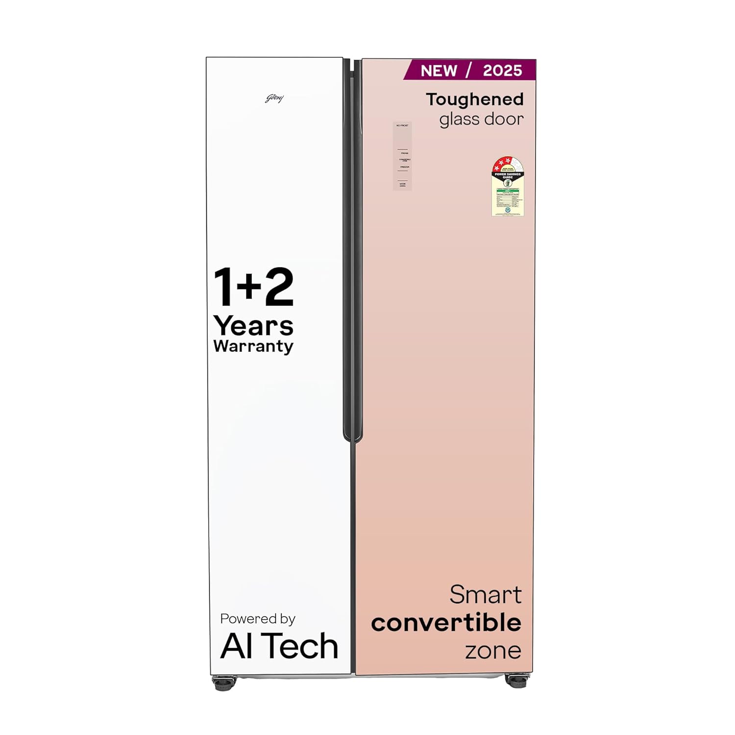 Godrej 600 L 3 Star, 1+2 Years Additional Warranty, Smart convertible Zones with Digital Touch Panel, Frost Free Inverter Side By Side Refrigerator(2025 Model, RS EONVELVET 646C RIT OP RS, Opera Rose) Godrej 600 L 3 Star, 1+2 Years Additional Warranty, Smart convertible Zones with Digital Touch Panel, Frost Free Inverter Side By Side Refrigerator(2025 Model, RS EONVELVET 646C RIT OP RS, Opera Rose)