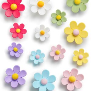 HASTHIP® Cute Refrigerator Magnets Colorful Decorative Magnets Funny Flower for Office Kitchen Locker 15PCS (Small*5+middle*5+Large*5)