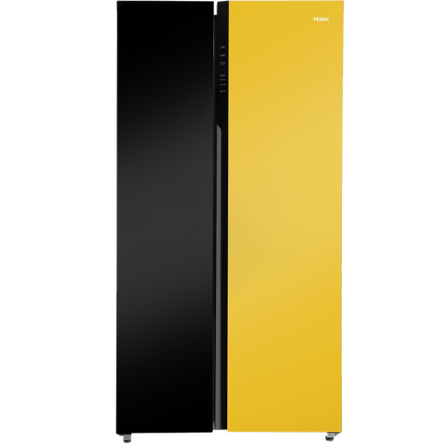 Haier 602L, 3-Star, Vogue 100% Convertible Fridge Space, Expert Inverter 2-Door Side by Side Refrigerator, (HRS-682KYG, Black Yellow Glass) Haier 602L, 3-Star, Vogue 100% Convertible Fridge Space, Expert Inverter 2-Door Side by Side Refrigerator, (HRS-682KYG, Black Yellow Glass)