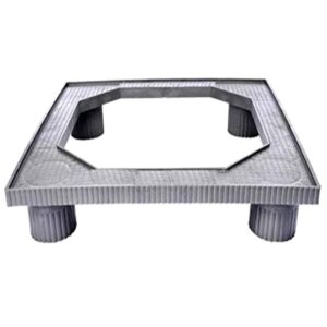 Heavy Duty Plastic Fridge Stand for Single Door/Double Door Refrigerators 150-390 litres (Grey Colour).