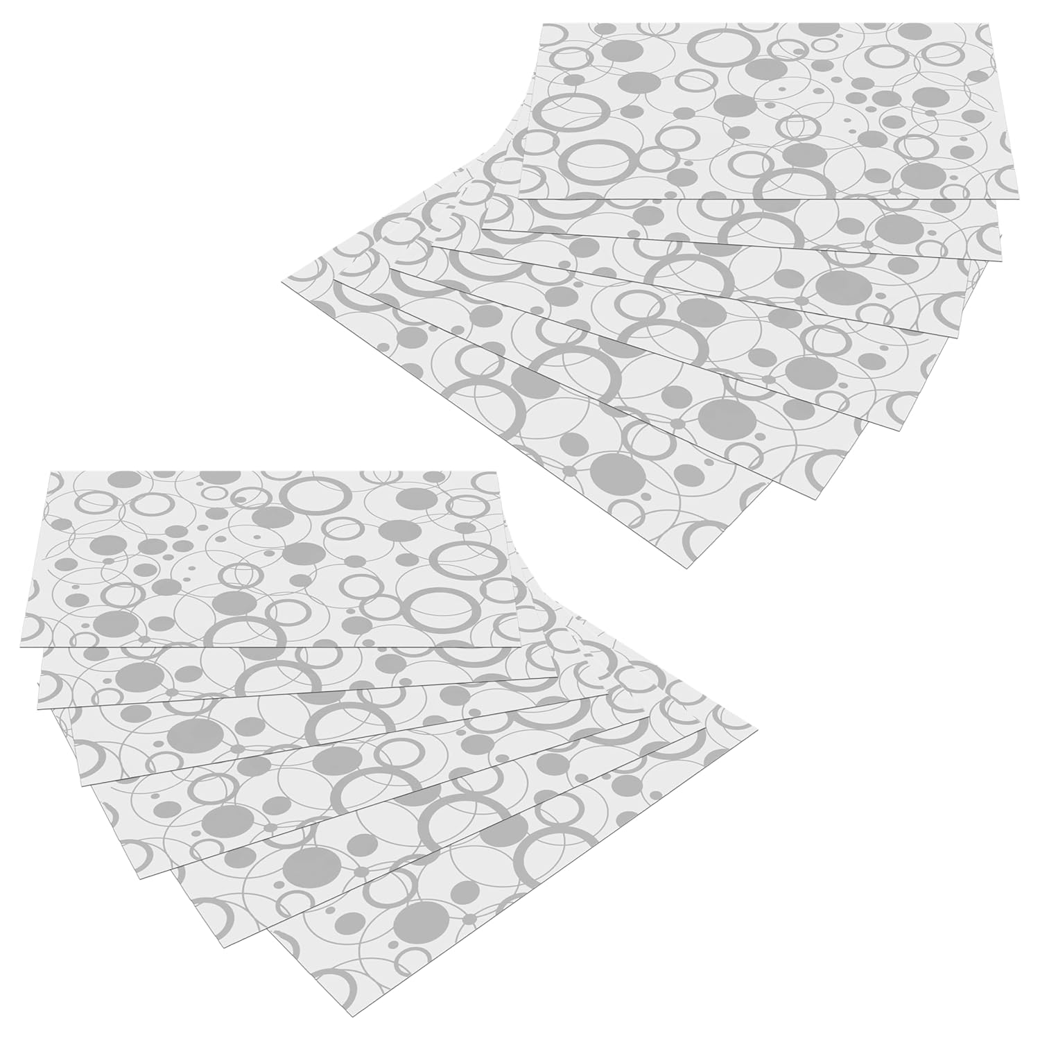 Kuber Industries Fridge Mats | PVC Circle Print | Mat for Refrigerator | Refrigerator Mat | Placemats for Kitchen | Shelf Liner Mat | Set of 12 | White Kuber Industries Fridge Mats | PVC Circle Print | Mat for Refrigerator | Refrigerator Mat | Placemats for Kitchen | Shelf Liner Mat | Set of 12 | White