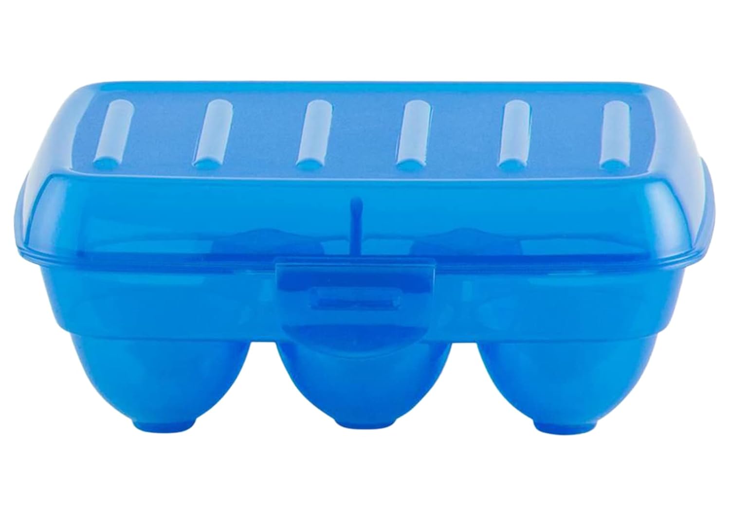Kuber Industries Plastic 6 Slot Egg Container,Tray, Holder for Refrigerator & Kitchen (Blue)-46KM0396 Kuber Industries Plastic 6 Slot Egg Container,Tray, Holder for Refrigerator & Kitchen (Blue)-46KM0396