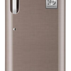 LG 224 L, 3 Star, Direct Cool Single Door Refrigerator (GL-D241AFSD, Fawn Steel, Base stand with drawer & Fast Ice Making)