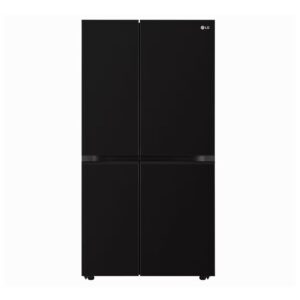 LG 650L Side-by-Side Refrigerator 3-Star GL-B257JWB3 Convertible, Multi-Air Flow, Auto Smart Connect, Western Black