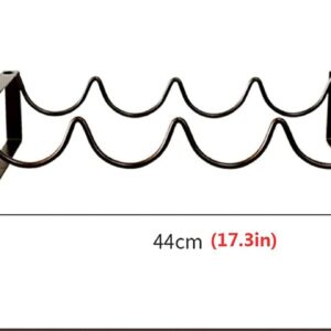 MosQuick® Metal Steel Free-Standing 3 Bottle Modular Wine Rack Storage Organizer for Kitchen Countertop, Table Top, Pantry, Fridge – Holder for Wine, Beer, Pop/Soda, Water, Stackable-1 pc