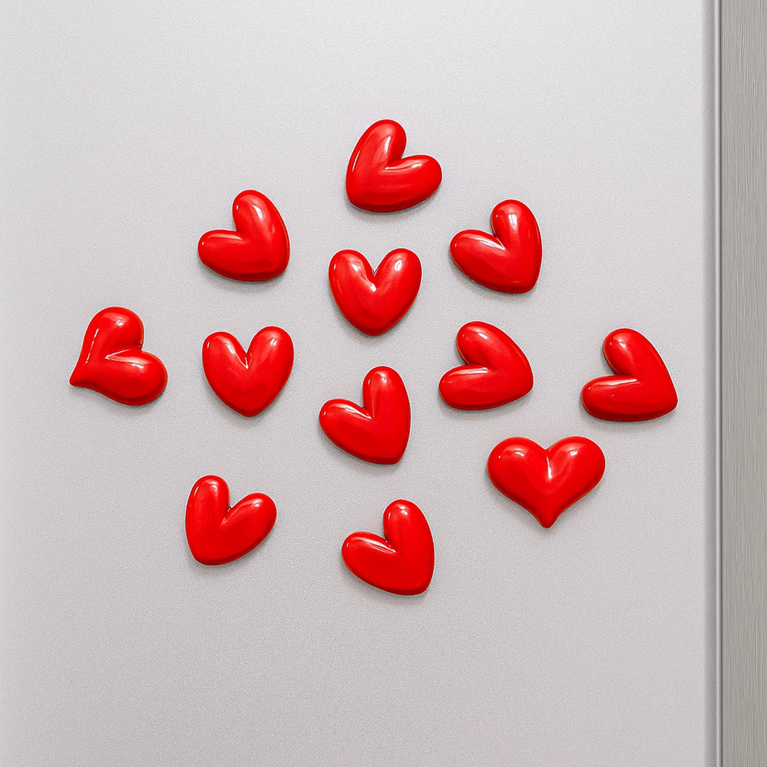 Nostrae by Ekhasa Red Heart Cute Fridge Magnets Set of 10 | Fridge Magnet Refrigerator Stylish | Kitchen Fridge Decoration Items | Mini Gifts Nostrae by Ekhasa Red Heart Cute Fridge Magnets Set of 10 | Fridge Magnet Refrigerator Stylish | Kitchen Fridge Decoration Items | Mini Gifts