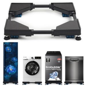 Premium Heavy Duty Adjustable 24 Wheel Stand/Trolley/Suitable for Front & Top Load Washing Machine/Refrigerator/Dishwasher/Capacity Upto 250 KG Washing Machine 7 kg