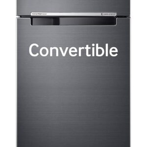 Samsung 256 L, 3 Star, Convertible, Digital Inverter with Display Frost Free Double Door Refrigerator (RT30C3733BX/HL, Luxe Black)