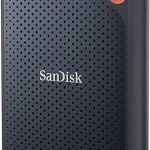 Sandisk Extreme Portable 2TB, 1050MB/s R, 1000MB/s W, 3mtr Drop Protection, IP65 Water/dust Resistance, HW Encryption, PC,MAC & TypeC Smartphone Compatible, 5Y Warranty, External SSD, Black Color