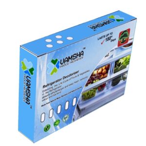 Vamsha Fridge Deodorizer – Natural Deodorizer and Dehumidifier for Refrigerator -Fridge accessories smell absorbers, removers, air fresheners, aim to control odors efficiently