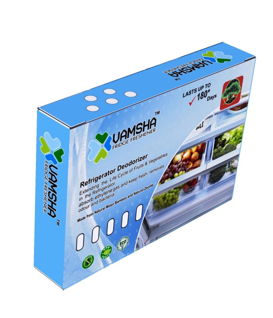 Vamsha Fridge Deodorizer – Natural Deodorizer and Dehumidifier for Refrigerator -Fridge accessories smell absorbers, removers, air fresheners, aim to control odors efficiently Vamsha Fridge Deodorizer – Natural Deodorizer and Dehumidifier for Refrigerator -Fridge accessories smell absorbers, removers, air fresheners, aim to control odors efficiently
