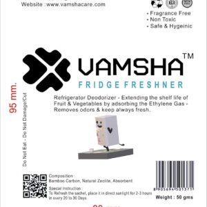 Vamsha Fridge Freshener – Natural Deodorizer for Refrigerator Fridge accessories including smell absorbers, removers, air fresheners, aim to control odors and efficiently