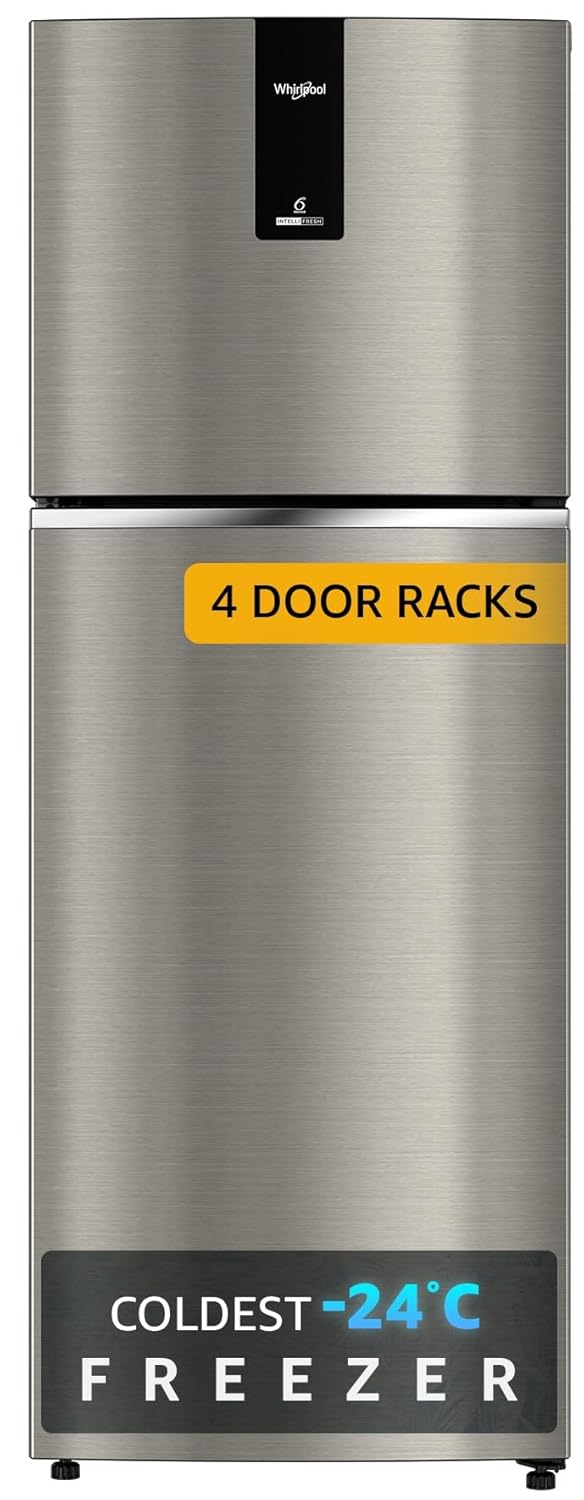 Whirlpool 235 L 2 Star Frost Free Double Door Refrigerator (Gross Cap 265 ltr NEO DF278 PRM ARTEMIS STEEL(2S)-TL) Whirlpool 235 L 2 Star Frost Free Double Door Refrigerator (Gross Cap 265 ltr NEO DF278 PRM ARTEMIS STEEL(2S)-TL)