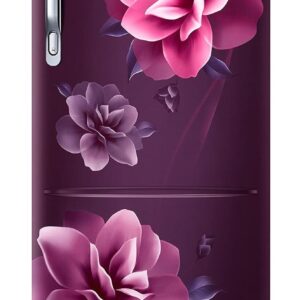 Samsung 223L 3 Star Inverter Direct-Cool Single Door Refrigerator Appliance (RR24C2823CR/NL,Camellia Purple) Base Stand Drawer