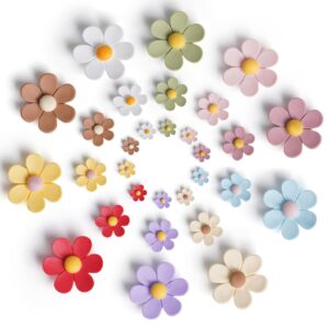 ADTALA Decorative Magnets Cute Refrigerator Magnets | Colorful | Beautiful 3D Funny Flower | for Locker, Whiteboard & Kitchen Use | Multicolour Floral Design -10PCS (Small*4+Medium*3+Large*3 Pcs)