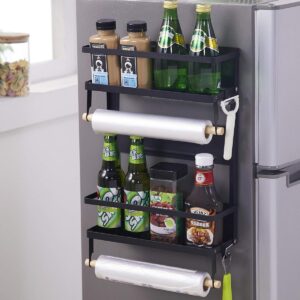 ARHAT ORGANIZERS Magnetic Storage Shelf for Fridge | Magnetic Spice Rack For Kitchen | Fridge Organizer and Shelf for Kitchen Storage and Organizer