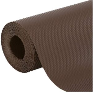Anti Slip Drawer Mat/Kitchen Drawer Liner/Anti Slip Eva Mat/Liner Refrigerator Mat/Fridge Mat/Shelf Liner Mat for Kitchen Cabinet, Cupboard, Shoe Rack,Cupboard(45 * 300) (Brown)