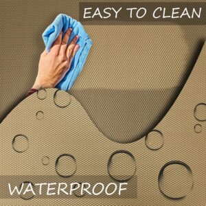 ElastPro Food Grade Washable Anti Slip Mat/Sheet for Fridge, Shelf Liner, Table, Kitchen Drawer mat (Diamond Beige, 5 Meter)