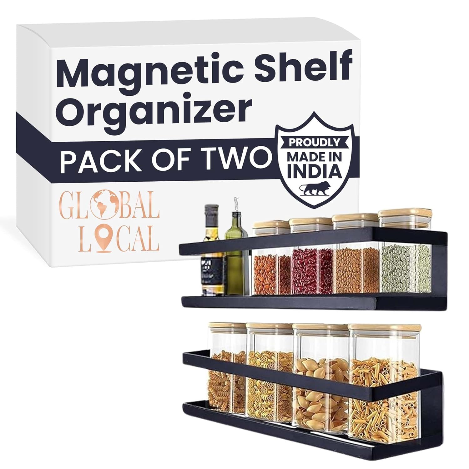 Fridge Magnet Storage Rack Kitchen Shelf Fridge with Jars Fridge Side Storage Rack Kitchen Self Magnetic Organizer(Pack of 2) Fridge Magnet Storage Rack Kitchen Shelf Fridge with Jars Fridge Side Storage Rack Kitchen Self Magnetic Organizer(Pack of 2)