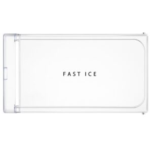 Glossy Crystal Clear Freezer Door Part W10591741 ICE Cooling for Whirlpool Direct Cool Single Door Fridge/Refrigerator Match Size & Shapee (Whirlpool GEN-Y Size 36CM X 18.8CM)