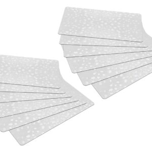 Kuber Industries Stone Print Fridge Mat Set Of 12|Water Proof Refrigerator Drawer Mat|Reusable & Washable|Multipurpose Mat for Kitchen (Transparent)