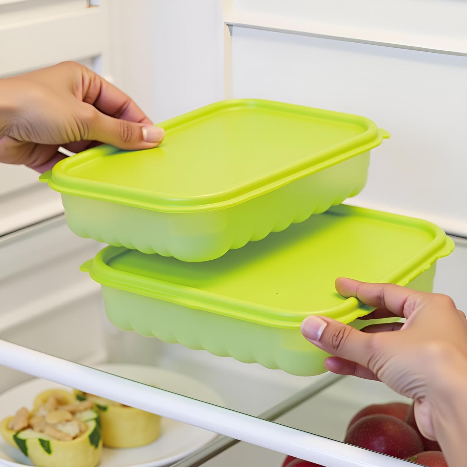 Lock & Lock Fresh Block 2-Piece Airtight Container Set – 760 ml Each, BPA-Free Storage Box with 31-Day Freshness Care, Zeolite Gas Absorption & Antibacterial Body, Stackable Refrigerator Organizer Lock & Lock Fresh Block 2-Piece Airtight Container Set – 760 ml Each, BPA-Free Storage Box with 31-Day Freshness Care, Zeolite Gas Absorption & Antibacterial Body, Stackable Refrigerator Organizer