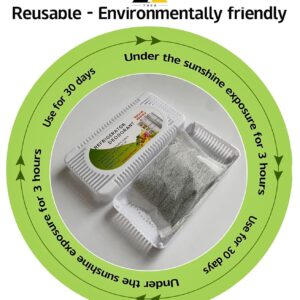 THEA Natural Activated Bamboo Charcoal Deodorizer, Refrigerator Odour Eliminator Deodrent Fridge Smell remover Fish smell remover smell eliminator wardrobe smell remover wardrobe odour remover