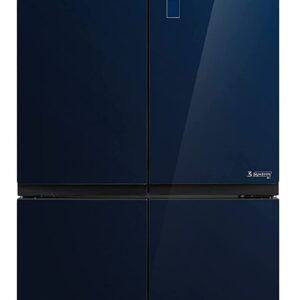 Toshiba 650 L Frost Free Inverter 4-Door Refrigerator (GR-RF646WE-PGI, Classy Blue Glass Door Finish, Futuristic Plasma + Pure Technology) (GR-RF646WE-PGI(24))
