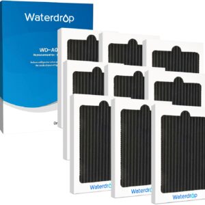 Waterdrop Replacement filter for Frigidaire® & Electrolux® Paultra® Refrigerator Air Filter, Pure Air Ultra®, EAFCBF®, SCPUREAIR2PK, 242047801, 242061001, 242047804, Carbon Activated Filter, 9 Pack