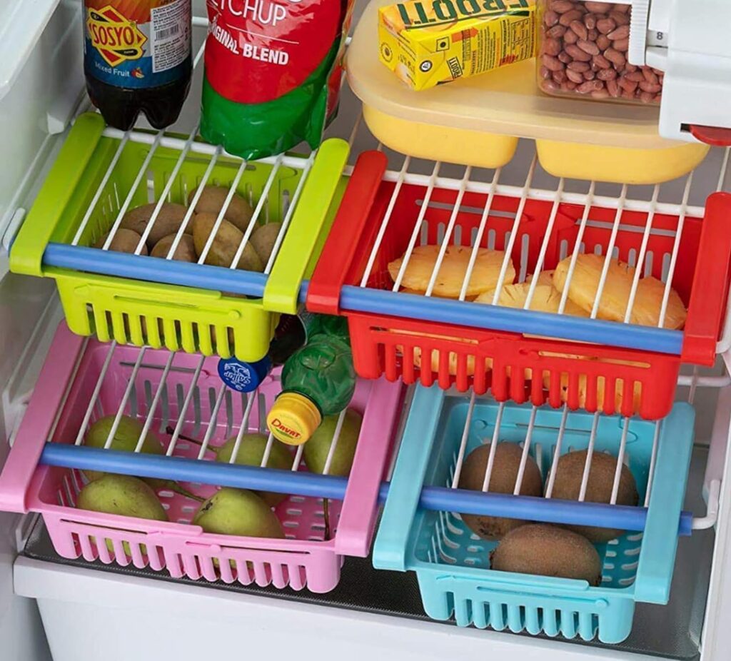fridge storage rack
