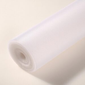Amazon Brand – Solimo PVC Solid Lining Mat | for Drawer/Refrigerator/Cupboard/Shelf/Table | Anti Slip | (Transparent) (500 X 45 Cm)