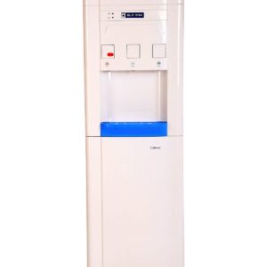 Blue Star Hot, Cold and Normal Water Dispenser with Non Cooling Storage Cabinet – White & Blue, 8 Liter