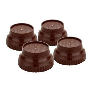E-COSMOS® Refrigerator Stand, Washing Machine Stand, Furniture Base Stand, Fridge Stands for Single Door and Double Door (Pack of 4) (Brown), Medium