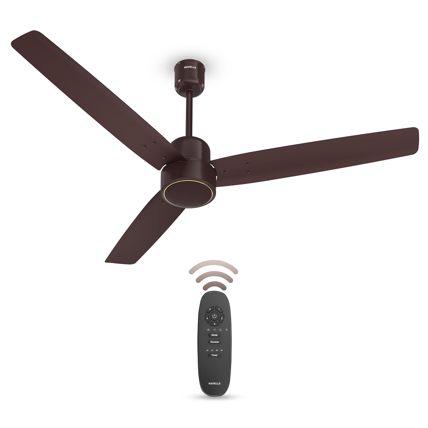 Havells FAB BLDC Ceiling Fan 1200mm, 380 RPM, Savings upto 65%, Reverse Rotation, 4 Modes (Boost, Sleep, Breeze, Mop), Low Wattage 30W, Low Noise, Air Flow:225 CMM, 3 Year Warranty, Brown Havells FAB BLDC Ceiling Fan 1200mm, 380 RPM, Savings upto 65%, Reverse Rotation, 4 Modes (Boost, Sleep, Breeze, Mop), Low Wattage 30W, Low Noise, Air Flow:225 CMM, 3 Year Warranty, Brown