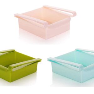 Kuber Industries 3 Piece Plastic Multipurpose Fridge Storage Tray (CTKTC02559)