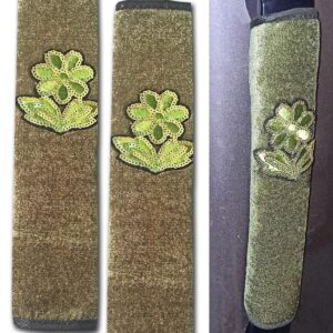 Multipurpose Velvet Fridge Handle Cover, Washable Refrigerator Fridge Handle Cover Cases Used for All Brands Single Door Double Door Safe and Shock Proof with Dirt Free 1 Pair (Green)