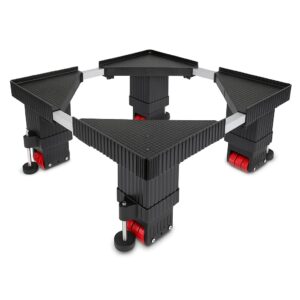 Premium Metal Top Load Washing Machine Stand/Trolley | 250kg Capacity & 32 Wheels with 4 Anti Slip Stoppers, Also Suitable for Air Coolers, Dishwashers & Refrigerators – (1 Year Warranty)