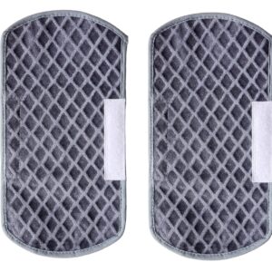 SA HANDLOOMS Refrigerator Handle Cover Set of 2,6×12 Inch-Grey