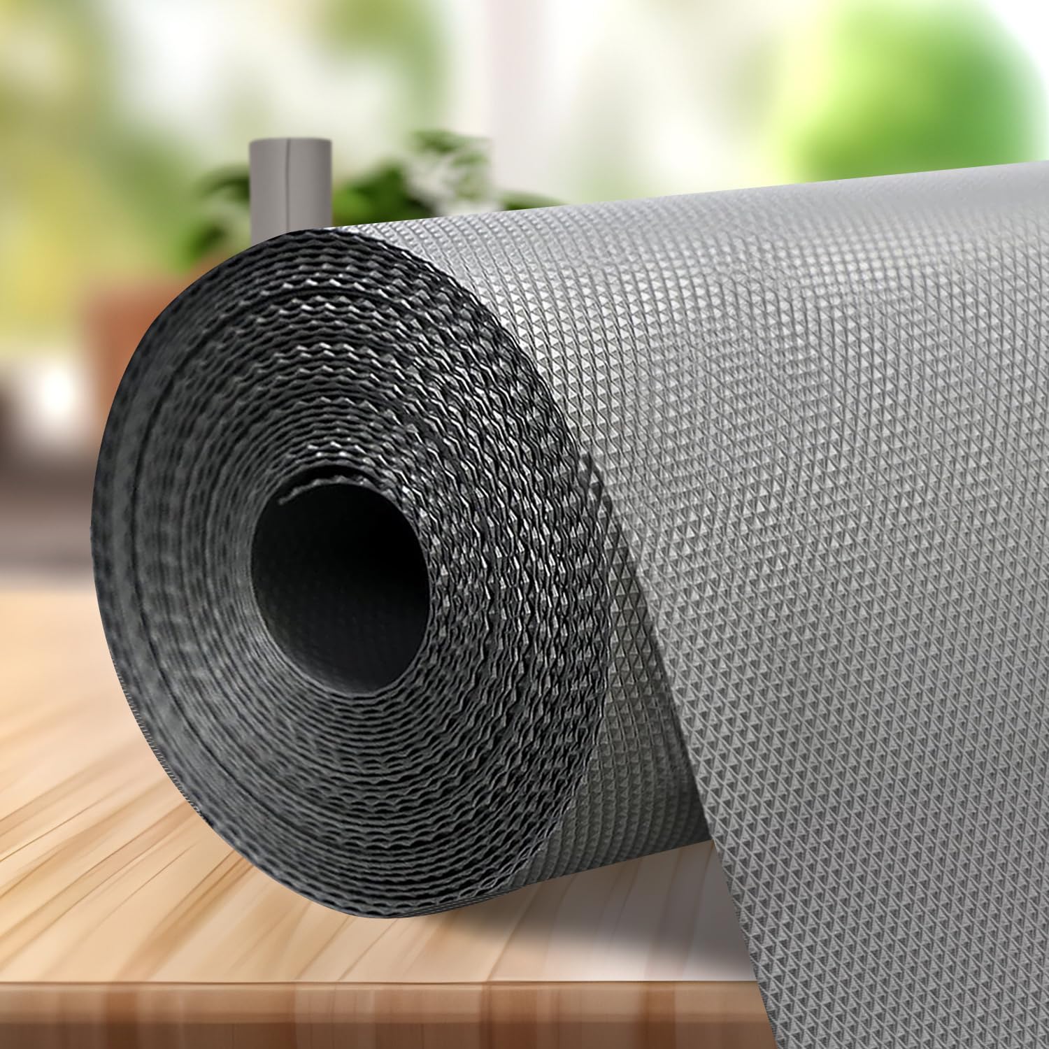 SITTELLA® (45cm x 5m) Food-Grade Anti-Slip Washable Kitchen Drawer & Shelf Liner | Multipurpose Waterproof Fridge, Table & Cabinet Mat | Non-Toxic, Cuttable & Reusable(Grey) SITTELLA® (45cm x 5m) Food-Grade Anti-Slip Washable Kitchen Drawer & Shelf Liner | Multipurpose Waterproof Fridge, Table & Cabinet Mat | Non-Toxic, Cuttable & Reusable(Grey)