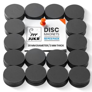 Small Round Disc Magnets for Whiteboard and Maps, Decorative Fridge Stickers, Art Craft Hobby Work, Home Improvement, School Students DIY Projects (20 mm Diameter, 3 mm Thickness, Pack of 50)